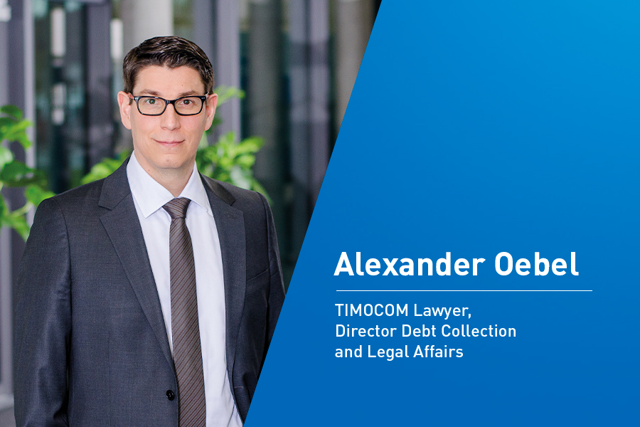 Entrevista con Alexander Oebel, abogado de TIMOCOM, Director Debt Collection & Legal Affairs